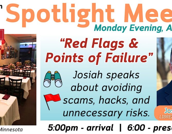 Spotlight Meetup Aug. 31 – How to Spot Red Flags in the Industry